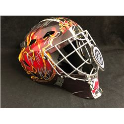New Jersey Devils Full-Size Goalie Mask Signed by (16) With Taylor Hall, Ben Lovejoy (JSA LOA)