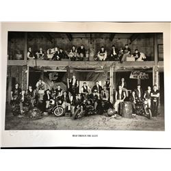 CALGARY FLAMES SIGNED TEAM PRINT "BEAT THEM IN THE ALLEY" (34 X 24)