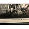 Image 3 : TORONTO MAPLE LEAFS "NEW MEMORIES / NEW DREAMS" TEAM AUTOGRAPHED 30" X 20" FRAMED PRINT