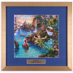 Thomas Kinkade Walt Disney's "Peter Pan" 17.5x18 Custom Framed Print