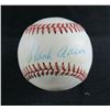 Image 1 : HANK AARON SIGNED LITTLE LEAGUE BASEBALL (PSA COA)