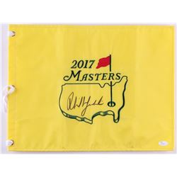 Phil Mickelson Signed 2017 Masters Golf Pin Flag (JSA COA)