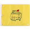 Image 1 : Phil Mickelson Signed 2017 Masters Golf Pin Flag (JSA COA)