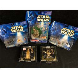 STAR WARS MICRO MACHINES / KEYCHAINS LOT