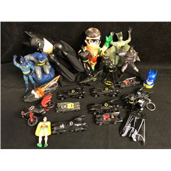 BATMAN TOY FIGURES/ VEHICLES LOT