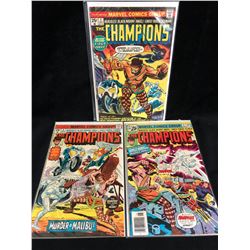 THE CHAMPIONS COMIC BOOK LOT (MARVEL COMICS)