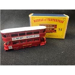 1956 LESNEY MODELS OF YESTERYEAR Y-3 LONDON E-CLASS TRAMCAR