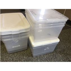 Clear Plastic Containers- all with Lids (7 Count)