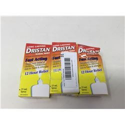 Lot of Dristan Nasal Spray (3 x 15 ml)