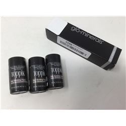 Toppik Hair Builder Fibers (Dark Brown) & Glo Minerals Tinted Primer with SPF 30 