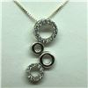 Image 1 : Sterling Silver Cubic Zirconia 6.20Gms Necklace (~length 40cm), Suggested Retail Value $180