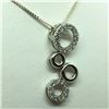 Image 2 : Sterling Silver Cubic Zirconia 6.20Gms Necklace (~length 40cm), Suggested Retail Value $180