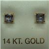 Image 1 : 14K Yellow Gold Tanzanite (December Birthstone)(0.3cts) Earrings, Made in Canada, Suggested Retail V