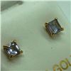 Image 2 : 14K Yellow Gold Tanzanite (December Birthstone)(0.3cts) Earrings, Made in Canada, Suggested Retail V