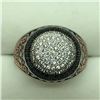 Image 2 : Sterling Silver Onyx Cubic Zirconia 6.85Gms Ring (~Size 10), Suggested Retail Value $200 (Estimated 