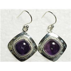 Sterling Silver Amethyst Earrings(6.44g). Approx. Retail $250 (Estimated Selling Price From $36 up t