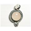 Image 1 : Sterling Silver Rose Quartz Pendant(5.90g). Approx. Retail $250 (Estimated Selling Price From $36 up