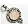 Image 2 : Sterling Silver Rose Quartz Pendant(5.90g). Approx. Retail $250 (Estimated Selling Price From $36 up