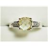 Image 1 : Sterling Silver CZ Lemon Quartz Ring(5.88g). Approx. Retail $250 (Estimated Selling Price From $36 u