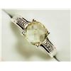Image 2 : Sterling Silver CZ Lemon Quartz Ring(5.88g). Approx. Retail $250 (Estimated Selling Price From $36 u