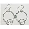 Image 2 : Sterling Silver Hoop Earrings(6.91g). Approx. Retail $140