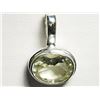 Image 1 : Sterling Silver Green Amethyst Pendant. Approx. Retail $120