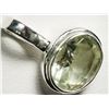 Image 2 : Sterling Silver Green Amethyst Pendant. Approx. Retail $120