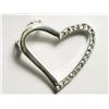 Image 1 : Sterling Silver CZ Heart Shaped Pendant Necklace(4.67g). Approx. Retail $200
