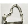 Image 2 : Sterling Silver CZ Heart Shaped Pendant Necklace(4.67g). Approx. Retail $200
