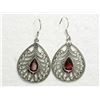 Image 2 : Sterling Silver Garnet Antique Style Earrings. Approx. Retail $360 (Estimated Selling Price From $54