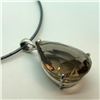 Image 2 : Sterling Silver Large Smokey Quartz Pendant (12.17g) Retail $490