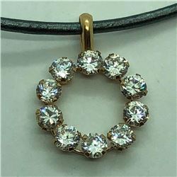 9K Yellow Gold Cubic Zirconia Pendant, Made in Canada, Suggested Retail Value $200 (Estimated Sellin