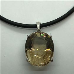 Sterling Silver Smokey Quartz Pendant (10.79g) Retail $215