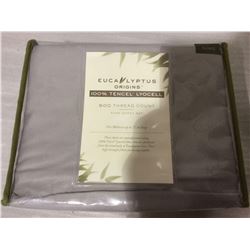Eucalyptus Origins 600 Thread Count King Sheet Set (Grey)