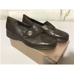 Semler Soft-Anilin Espresso Ria with Velcro- Brown Size 7.5
