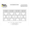 Image 2 : NEW Wayne Dalton 9700 Garage Door Panels- 16 ft x 8 ft LEXINGTON white with lites