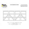 Image 2 : NEW Wayne Dalton 9700 Garage Door Panels- 16 ft x 7 ft CHARLESTON white with lites