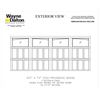 Image 2 : NEW Wayne Dalton 9700 Garage Door Panels- 16 ft x 6.5 ft PROVIDENCE white with lites