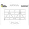 Image 2 : NEW Wayne Dalton 9700 Garage Door Panels- 14 ft x 7 ft CHARLESTON white with lites