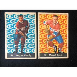 1961-62 Parkhurst Hockey Card Lot (Conolly #44/ Bonin #47)