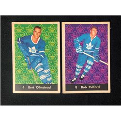 1961-62 Parkhurst Hockey Card Lot (Olmstead #4/ Pulford #8)