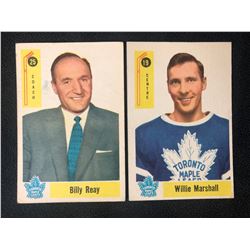 1958-59 PARKHURST HOCKEY CARD LOT (REAY #25/ MARSHALL #19)