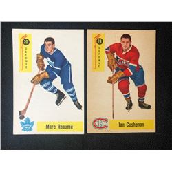 1958-59 PARKHURST HOCKEY CARD LOT (REAUME #20/ CUSHENAN #24)