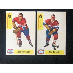 1958-59 PARKHURST HOCKEY CARD LOT (TALBOT #41/ MARSHALL #44)