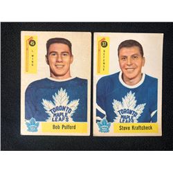 1958-59 PARKHURST HOCKEY CARD LOT (PULFORD #45/ KRAFTCHECK #37)