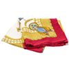 Image 1 : Hermes Gold Multicolor Voitures Paniers Julia Abadie Silk Scarf 90