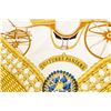 Image 4 : Hermes Gold Multicolor Voitures Paniers Julia Abadie Silk Scarf 90