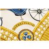 Image 5 : Hermes Gold Multicolor Voitures Paniers Julia Abadie Silk Scarf 90