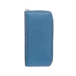 Louis Vuitton Blue Taurillon Leather Vertical Zippy Wallet