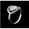 Image 4 : 0.50 ctw Diamond Ring - 14KT White Gold